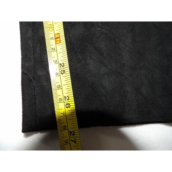 Talbots 14 Pant Faux Suede Black Pull On Tapered Ankle Stretch High Rise - Picture 7 of 14